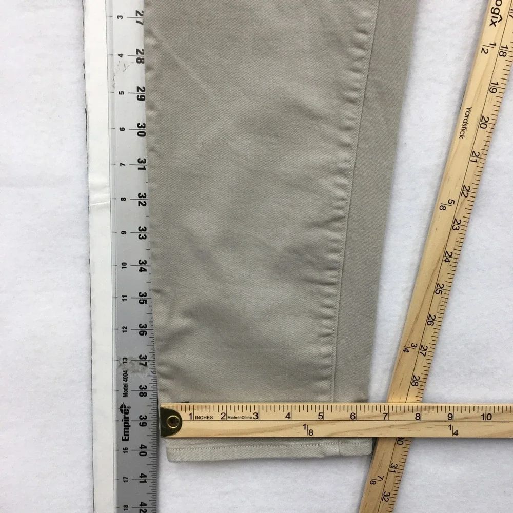 Todd Snyder Slim Fit Stretch 5-Pocket Chino Pants Khaki Grey 31x32 Mens